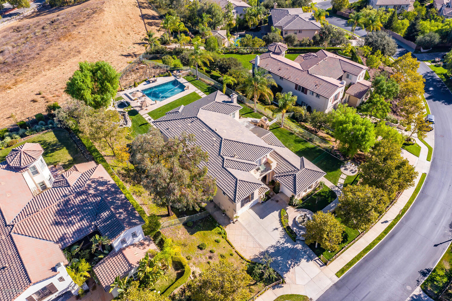 477 Vineyard Drive Simi Valley, CA 93065 - Photo 5 of 65 an aerial view of residential house with outdoor space