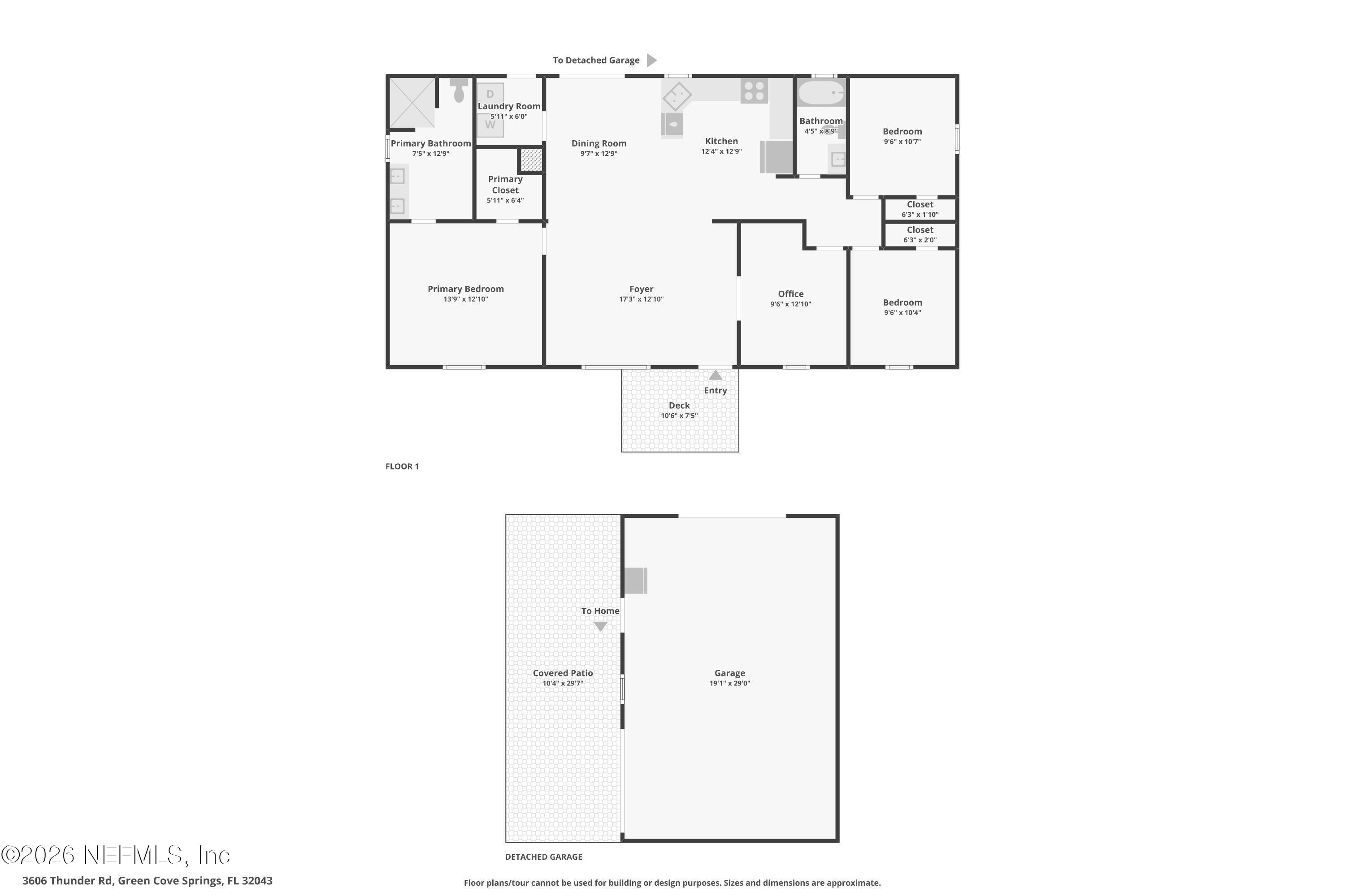 3606 Thunder Road Green Cove Springs, FL 32043 - Photo 57 of 58 Floor Plan Combined