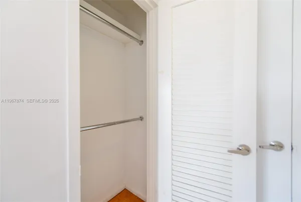 a view of a walk in closet