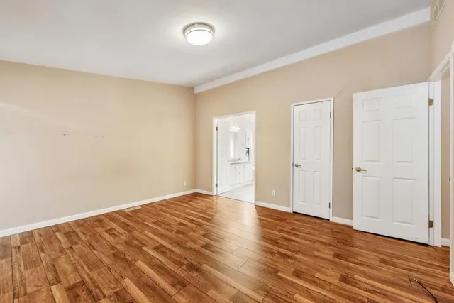wooden floor in an empty room