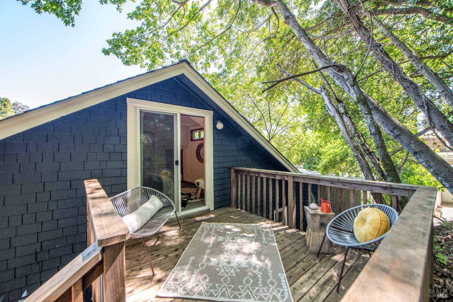 251 West End Avenue San Rafael, CA 94901 - Photo 22 of 35 a view of backyard with deck and outdoor seating