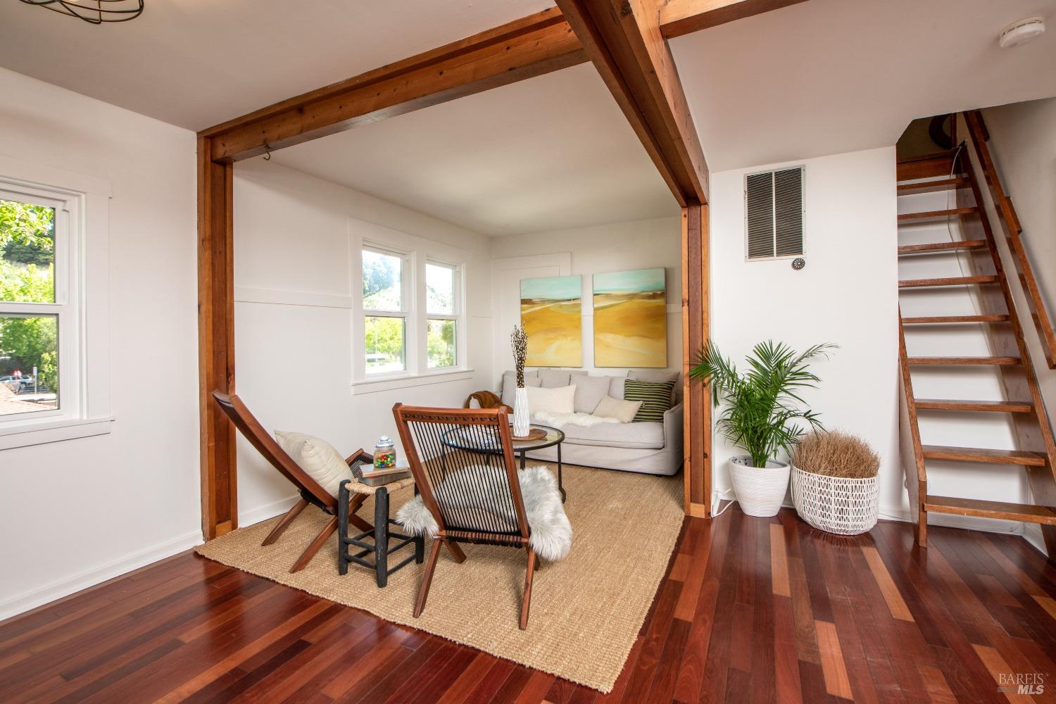 251 West End Avenue San Rafael, CA 94901 - Photo 8 of 35 a living room with furniture and wooden floor