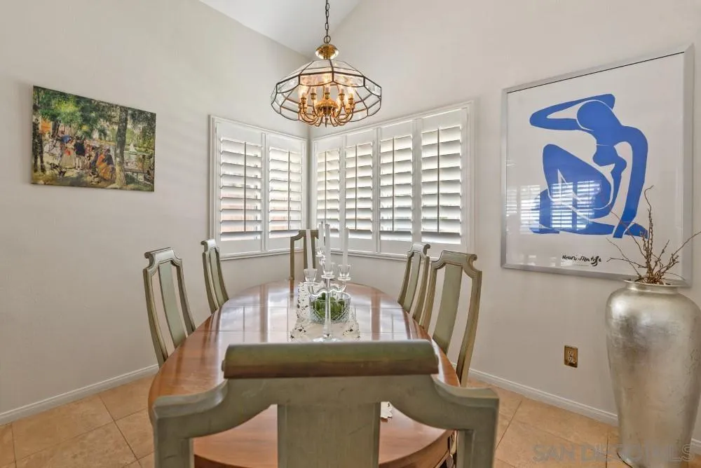 13227 Treecrest Street Poway, CA 92064 - Photo 9 of 32 a view of a dining room with furniture window and outside view