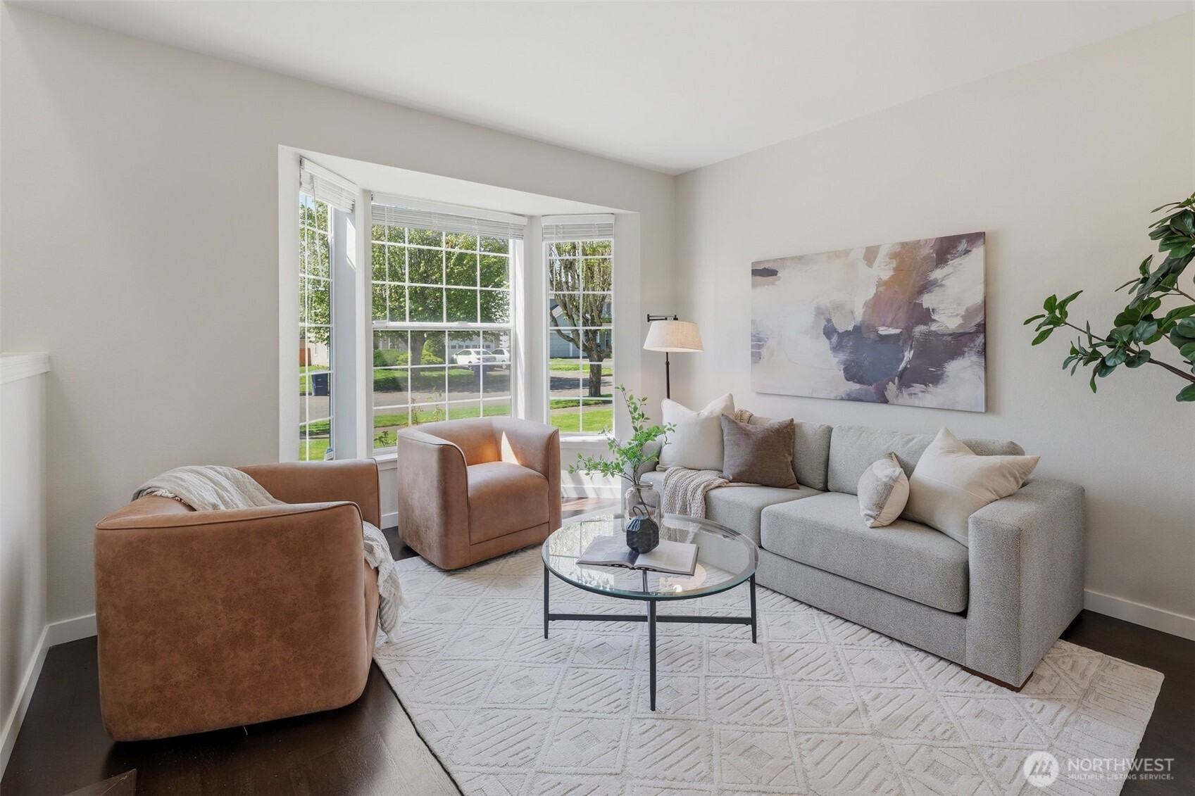 7625 148th Avenue East Sumner, WA 98390 - Photo 6 of 40 a living room with furniture and a large window