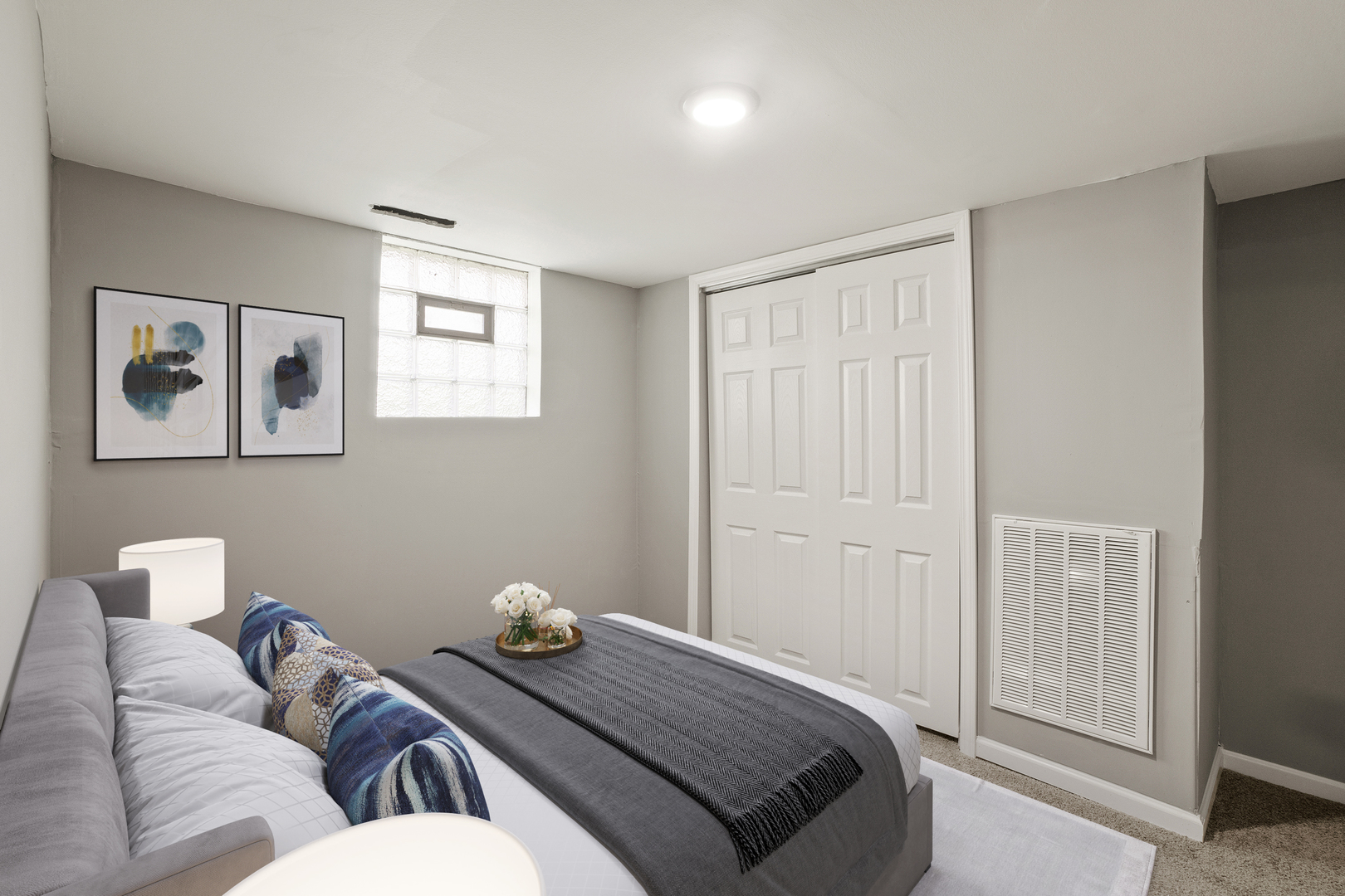 Undisclosed Address Dolton, IL 60419 - Photo 8 of 17 a bedroom with a bed and couch