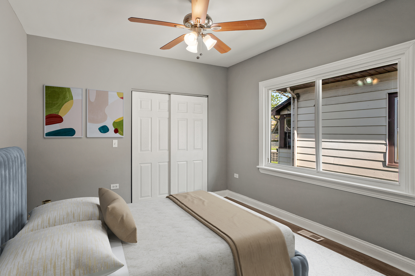 Undisclosed Address Dolton, IL 60419 - Photo 10 of 17 a bedroom with a bed dresser and a window