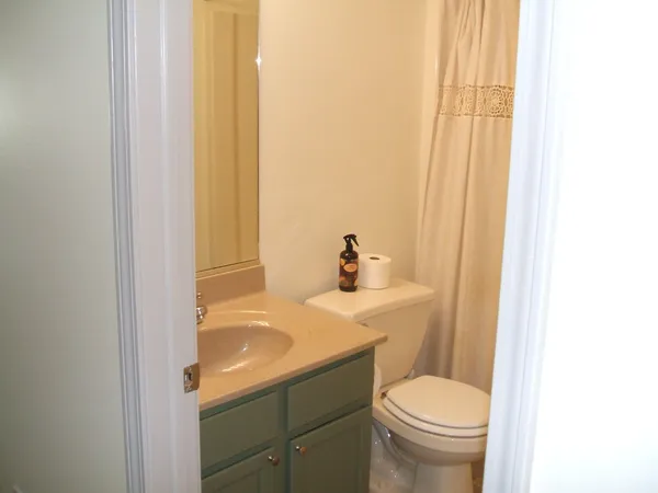 a bathroom with a sink and toilet