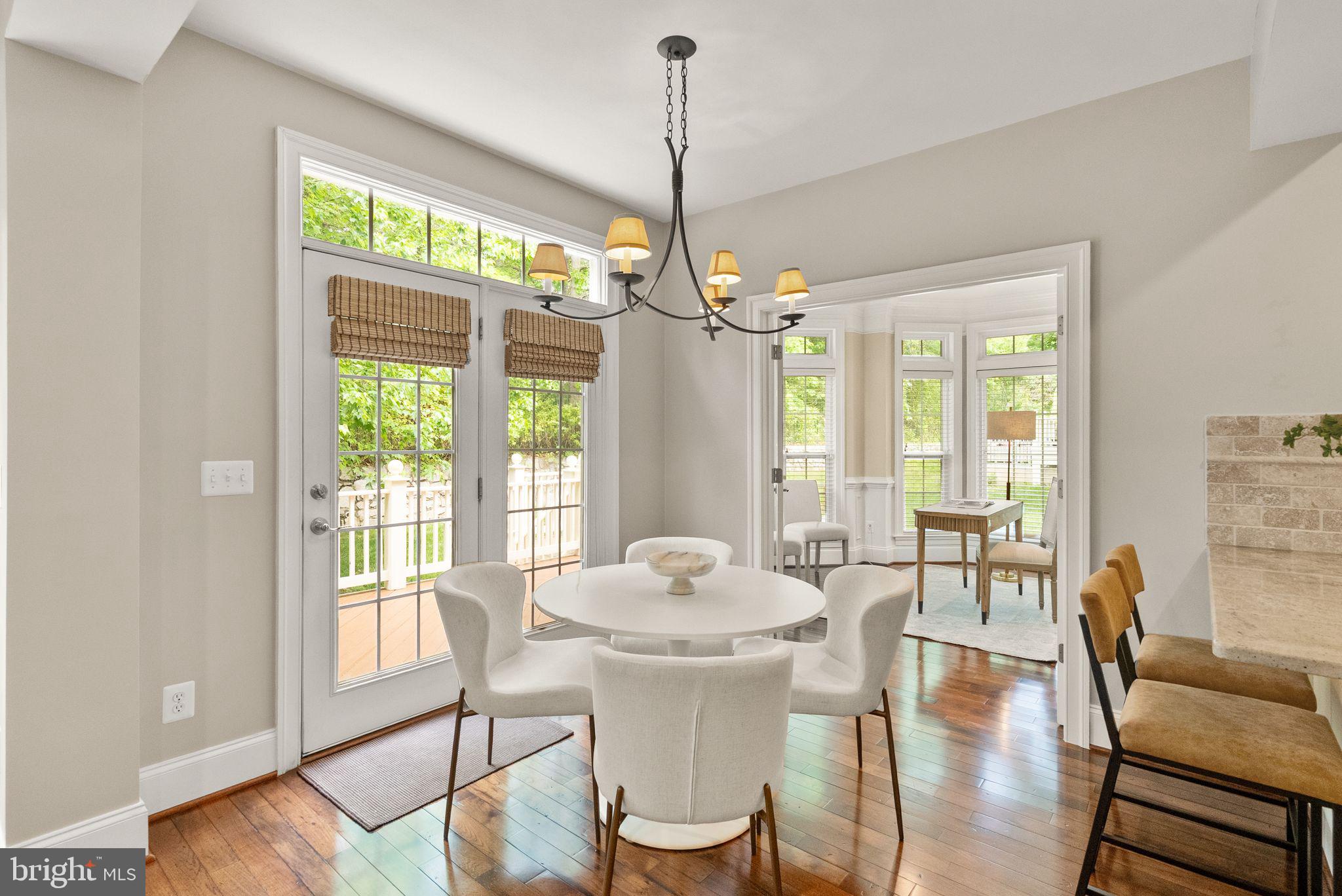 7534 Red Hill Drive Springfield, VA 22153 - Photo 21 of 90 a dining room with furniture window wooden floor