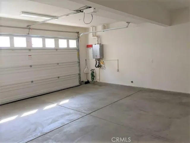 a view of a garage