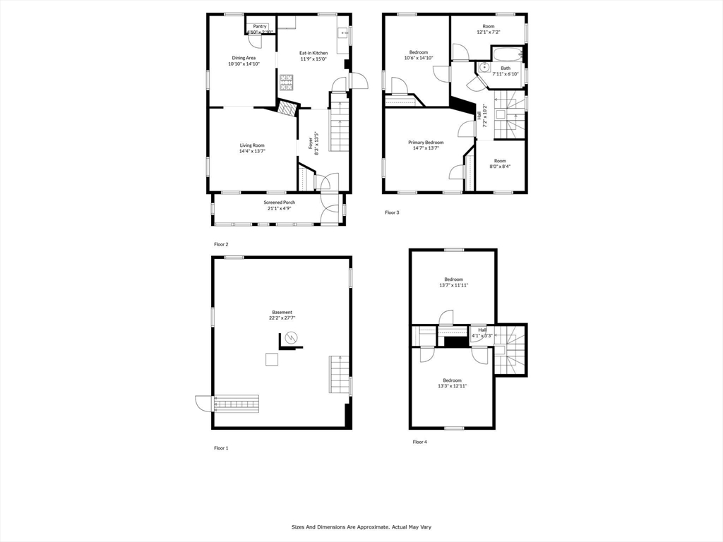 66 Round Hill Street Boston, MA 02130 - Photo 17 of 17 a picture of floor plan
