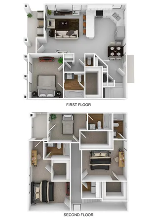 a living room with stainless steel appliances kitchen island granite countertop a stove and a sink