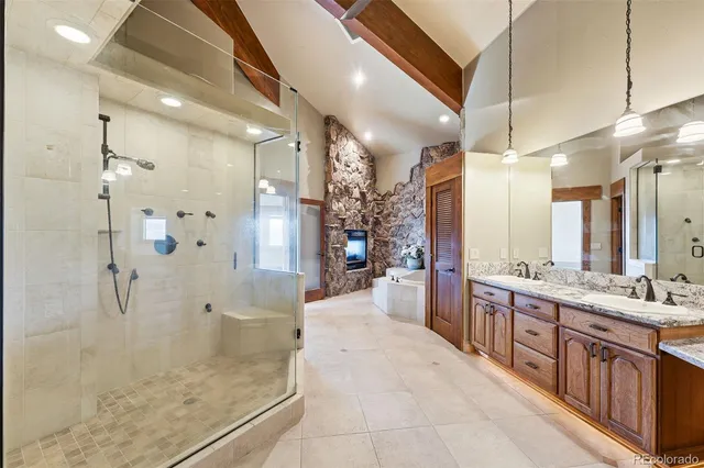 a view of closet area with empty racks