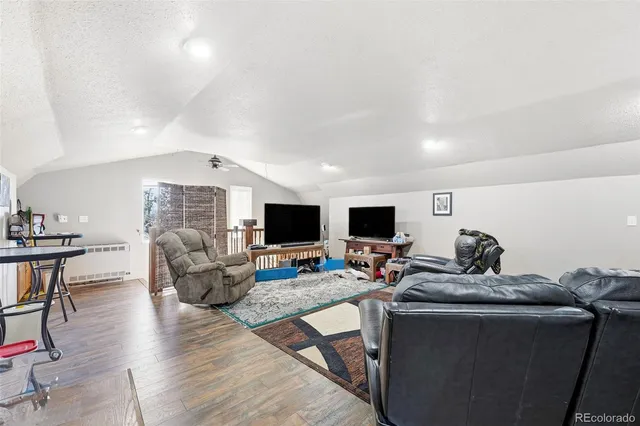 a view of garage with a lot of stuff