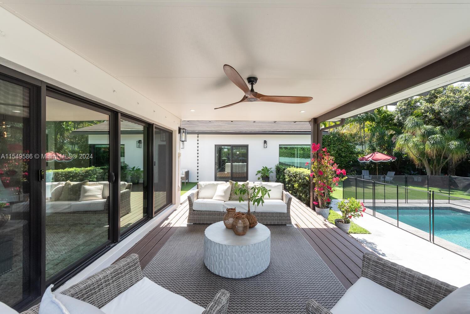 520 Southwest 27th Road Miami, FL 33129 - Photo 32 of 50 a view of a livingroom with furniture and garden