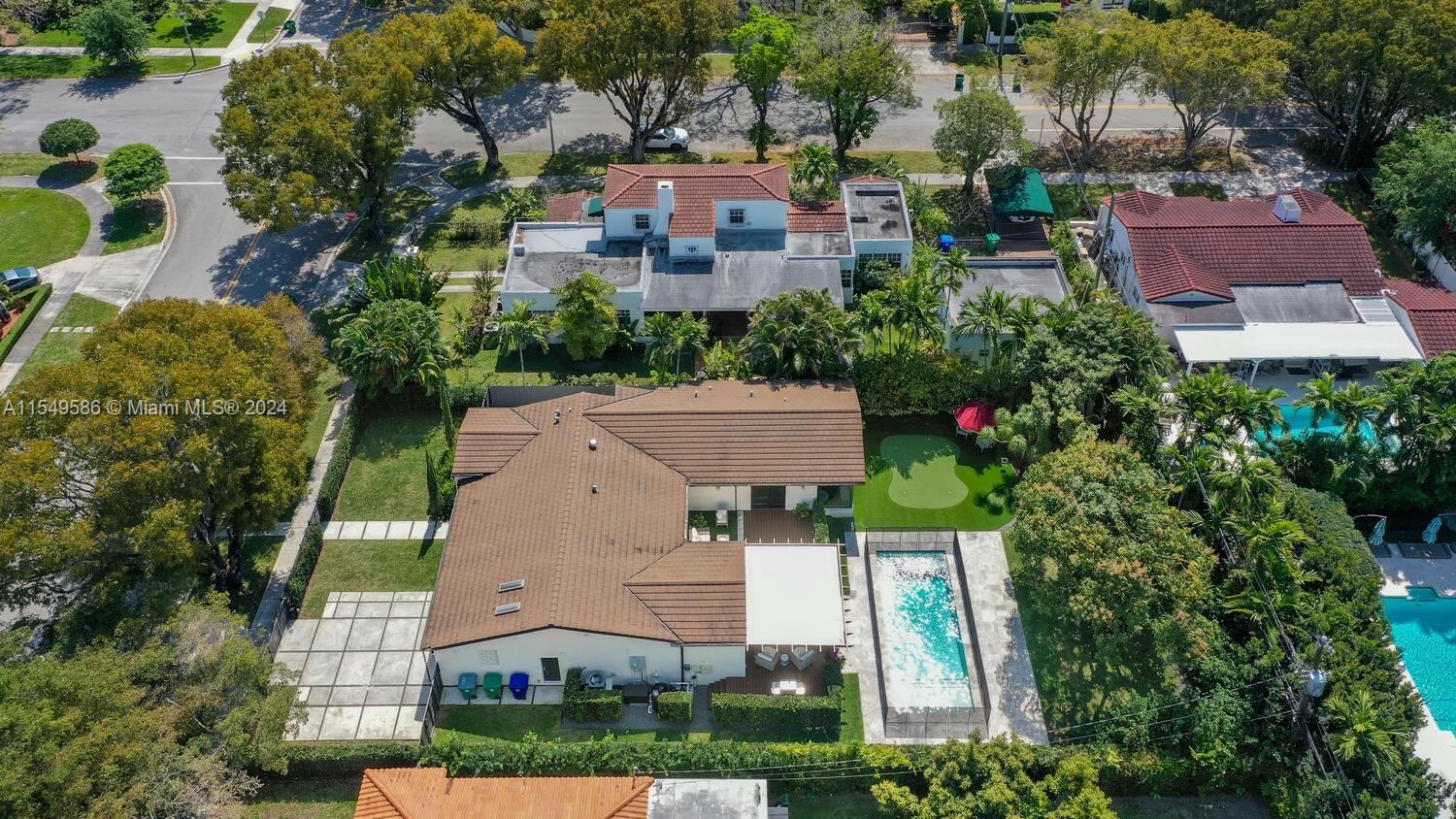 520 Southwest 27th Road Miami, FL 33129 - Photo 42 of 50 an aerial view of multiple houses with yard