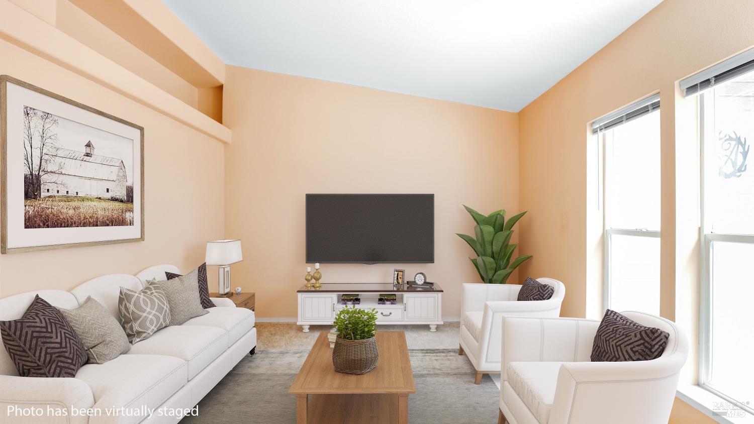 505 McNair Road Cloverdale, CA 95425 - Photo 11 of 58 a living room with furniture potted plant and a large window