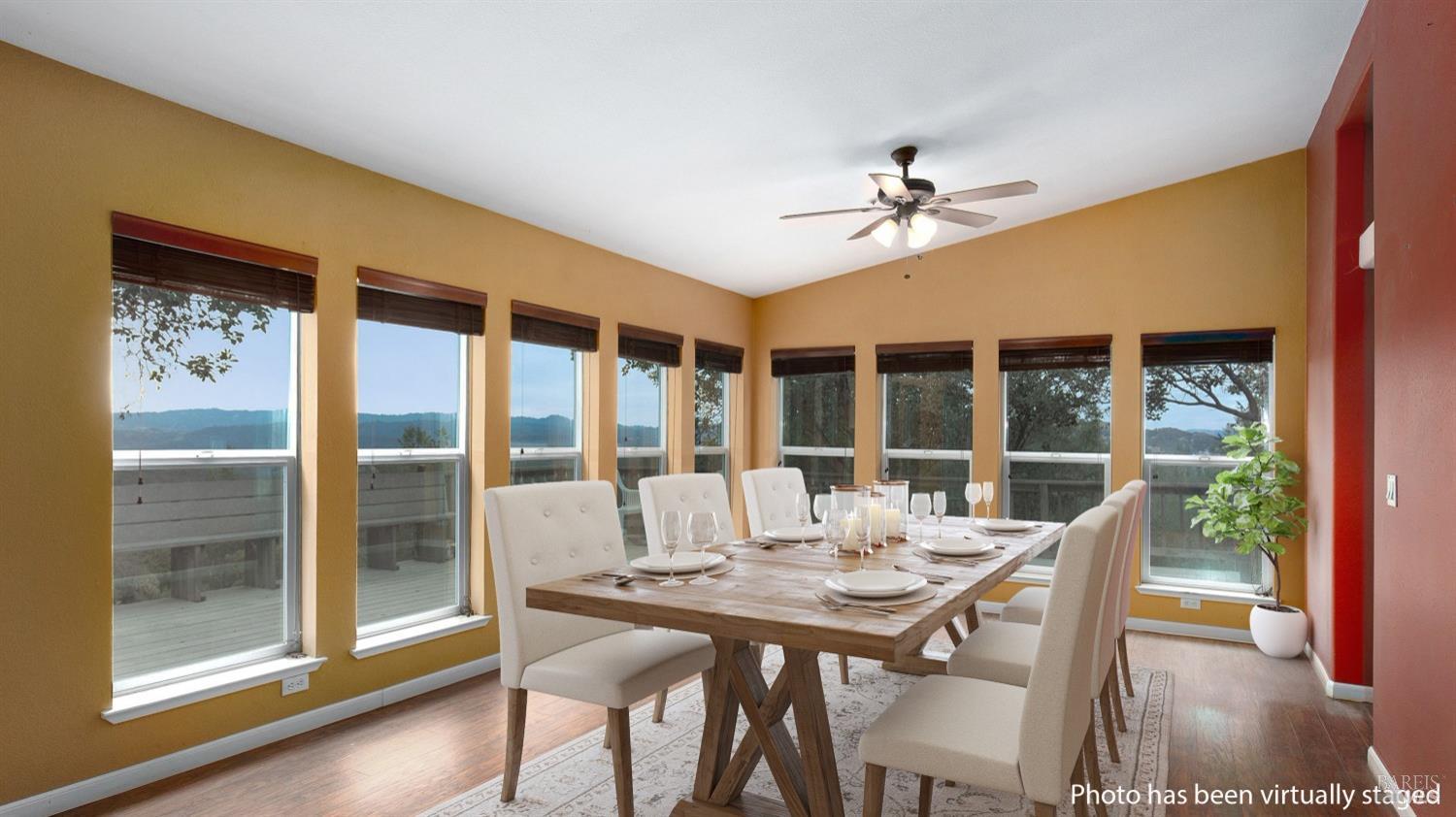 505 McNair Road Cloverdale, CA 95425 - Photo 14 of 55 a dining room with furniture window and wooden floor