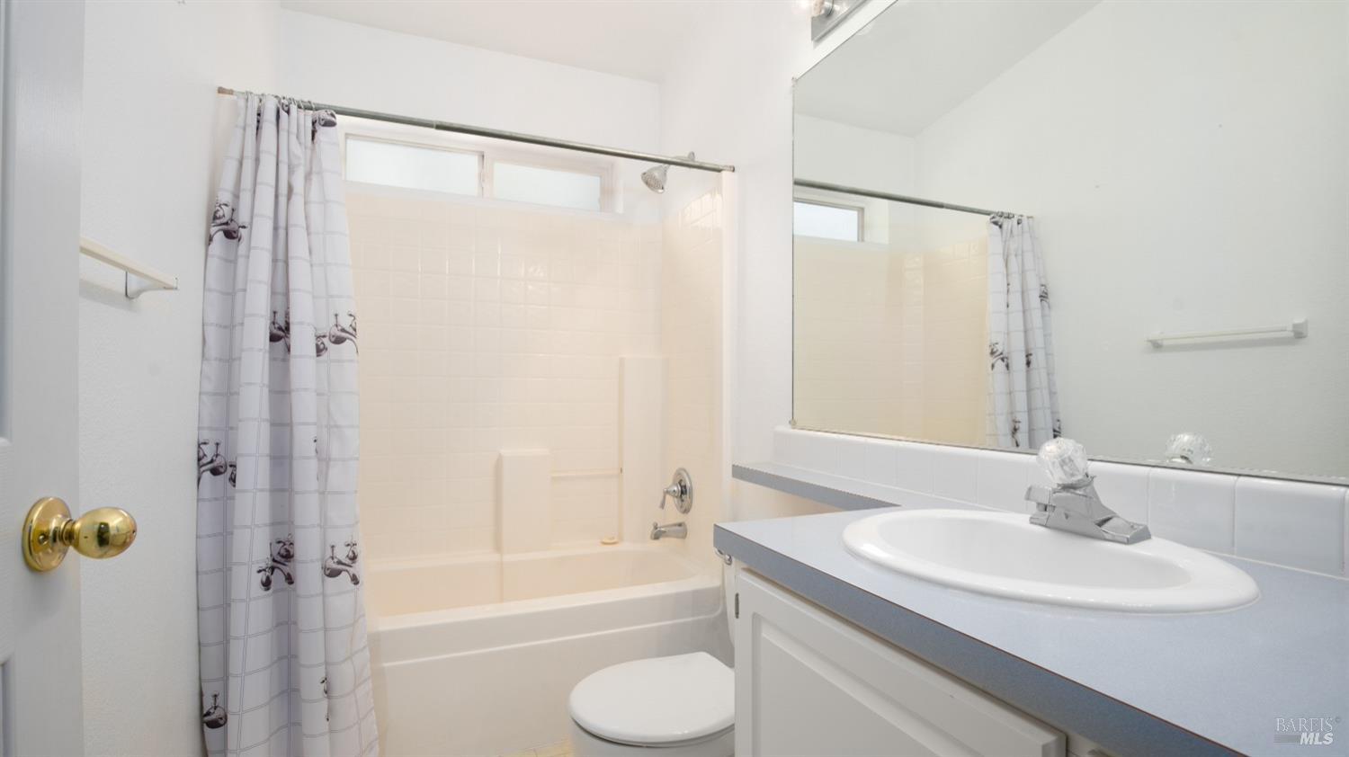 505 McNair Road Cloverdale, CA 95425 - Photo 29 of 55 a bathroom with a granite countertop sink toilet and shower