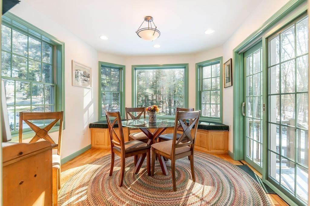 15 Arcadia Road Andover, MA 01810 - Photo 15 of 42 a dining room with furniture water view and large windows