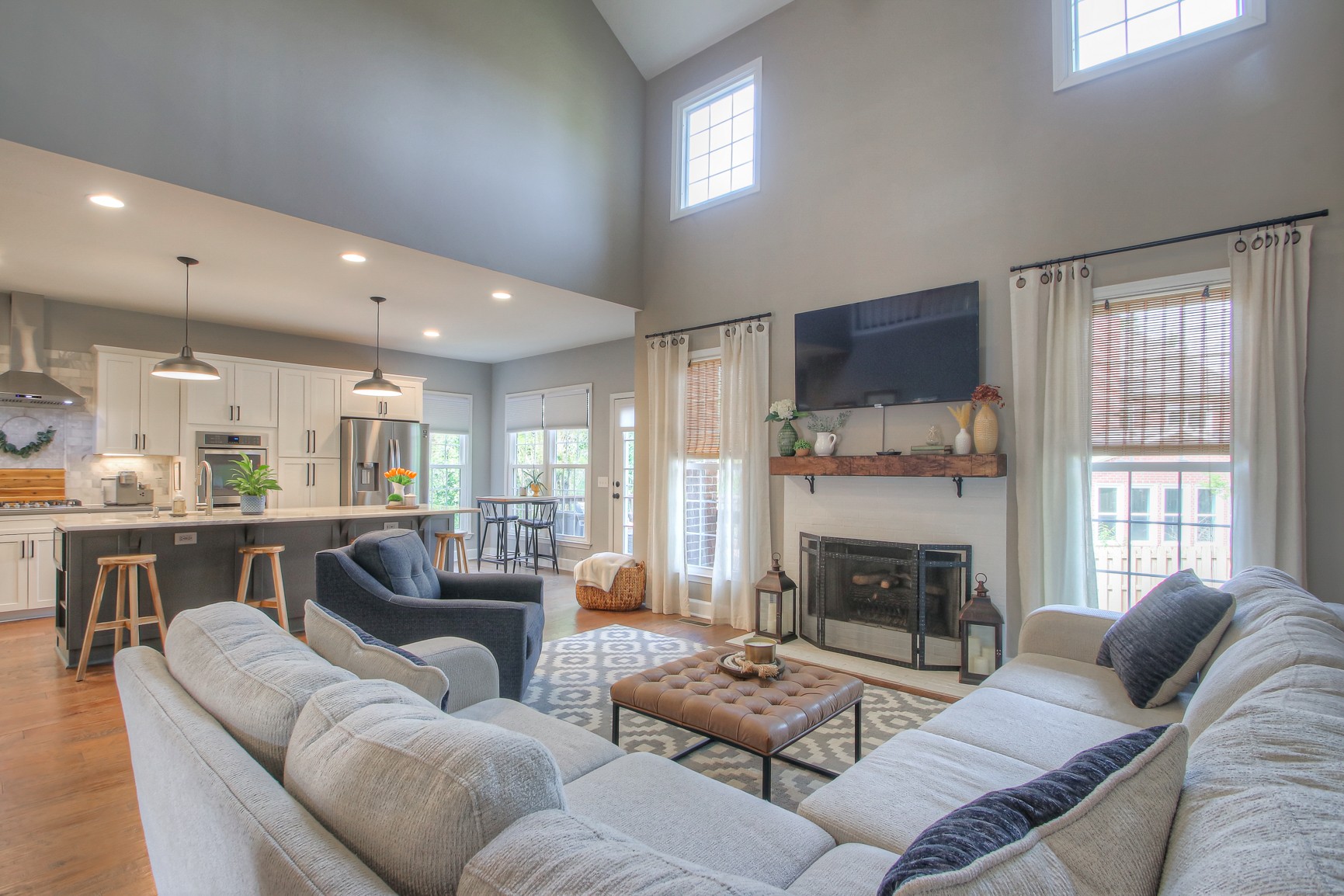 529 Crofton Park Lane Franklin, TN 37069 - Photo 11 of 59 a living room with furniture and a fireplace