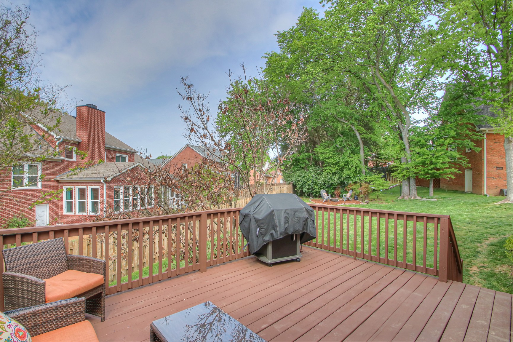 529 Crofton Park Lane Franklin, TN 37069 - Photo 47 of 59 a view of a roof deck with wooden floor and fence