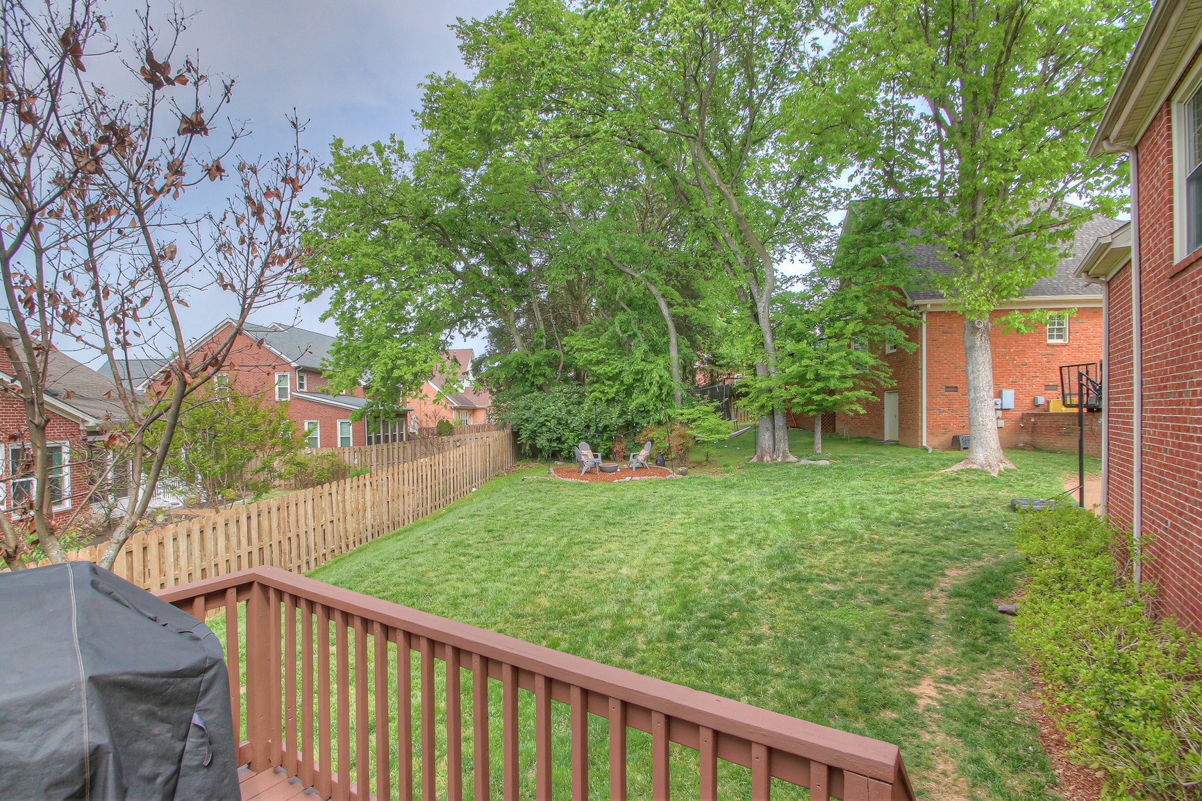 529 Crofton Park Lane Franklin, TN 37069 - Photo 48 of 59 a view of a wooden deck and a backyard