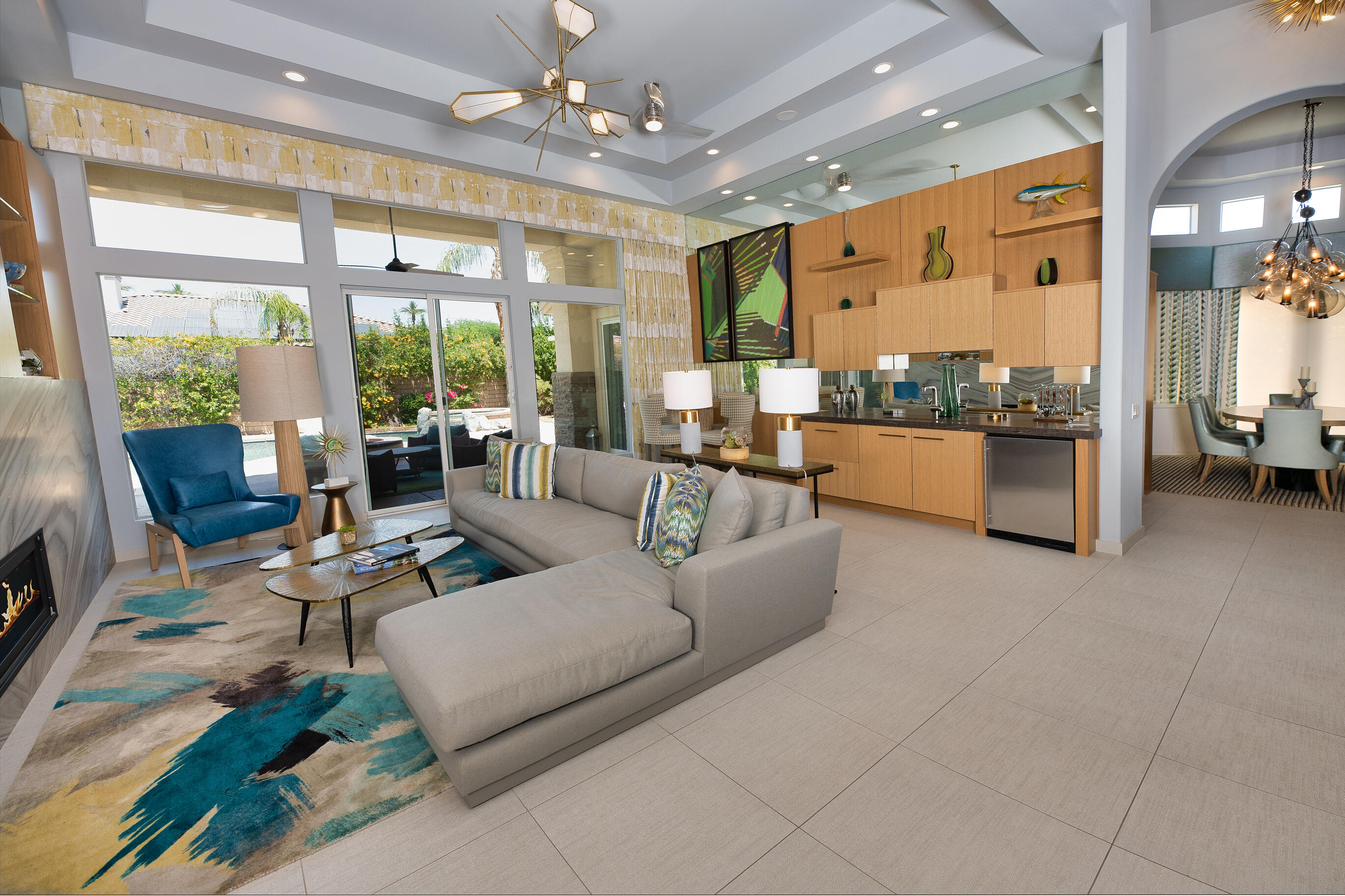12 Varsity Circle Rancho Mirage, CA 92270 - Photo 4 of 70 a living room with furniture and a large window