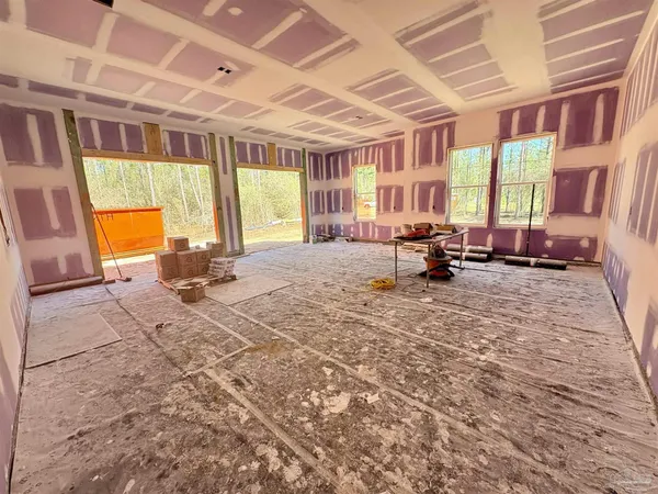 a very nice looking room with a large window