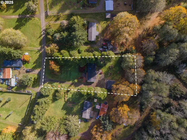 a backyard of a house