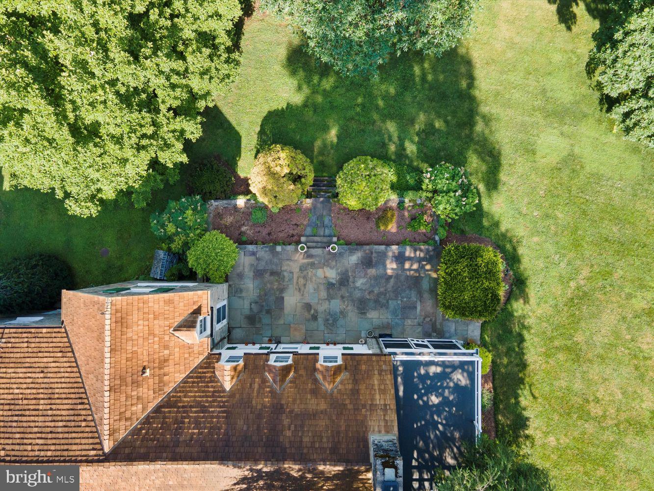 409 Marple Road Broomall, PA 19008 - Photo 36 of 37 an aerial view of a house with a yard
