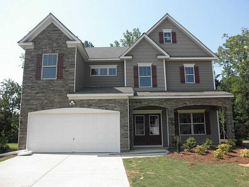 Exterior Front. JAMESON - Prototype Elevation, 4 BR, 3 BA, 2 Car Garage - READY in JULY 2013