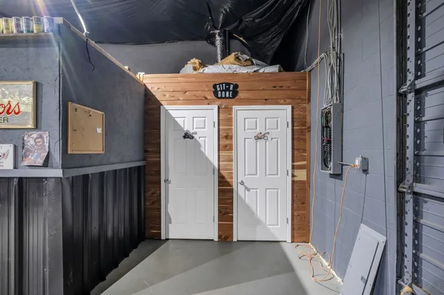 a view of water heater room