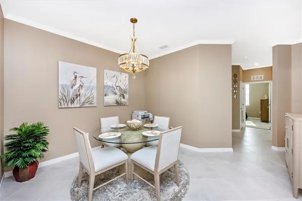 a balcony with furniture and city view