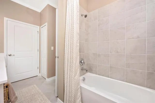 a front view of a building with a yard