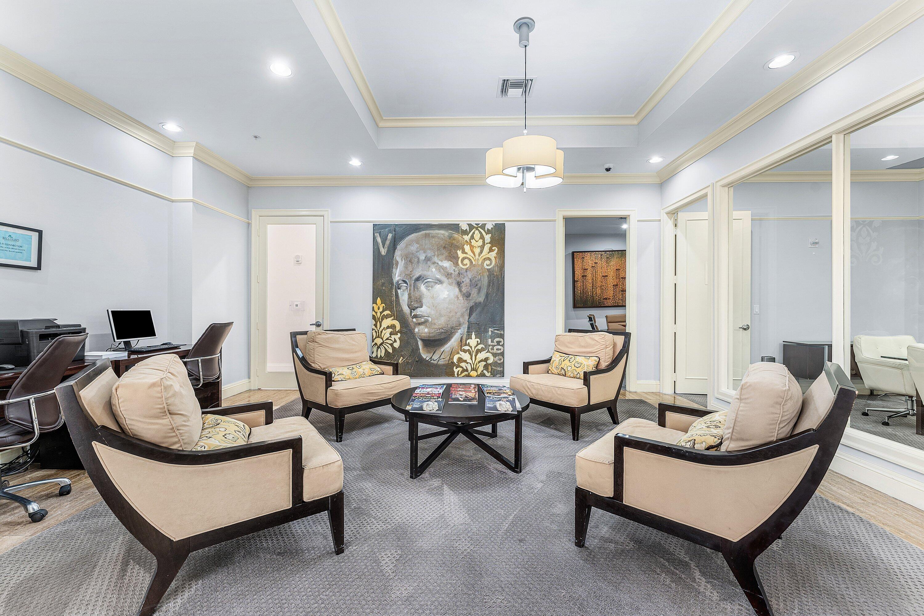 233 South Federal Highway, Unit 308 Boca Raton, FL 33432 - Photo 25 of 44 a living room with furniture kitchen and a chandelier