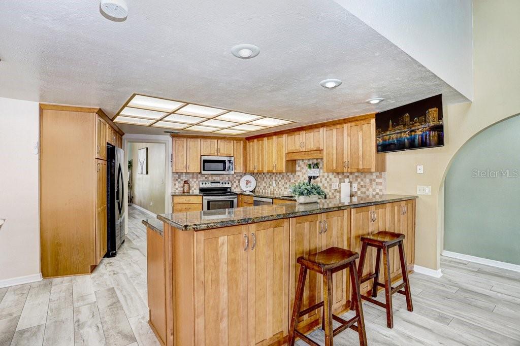 504 Triple Crown Court Seffner, FL 33584 - Photo 33 of 63 a kitchen with stainless steel appliances granite countertop a sink and cabinets