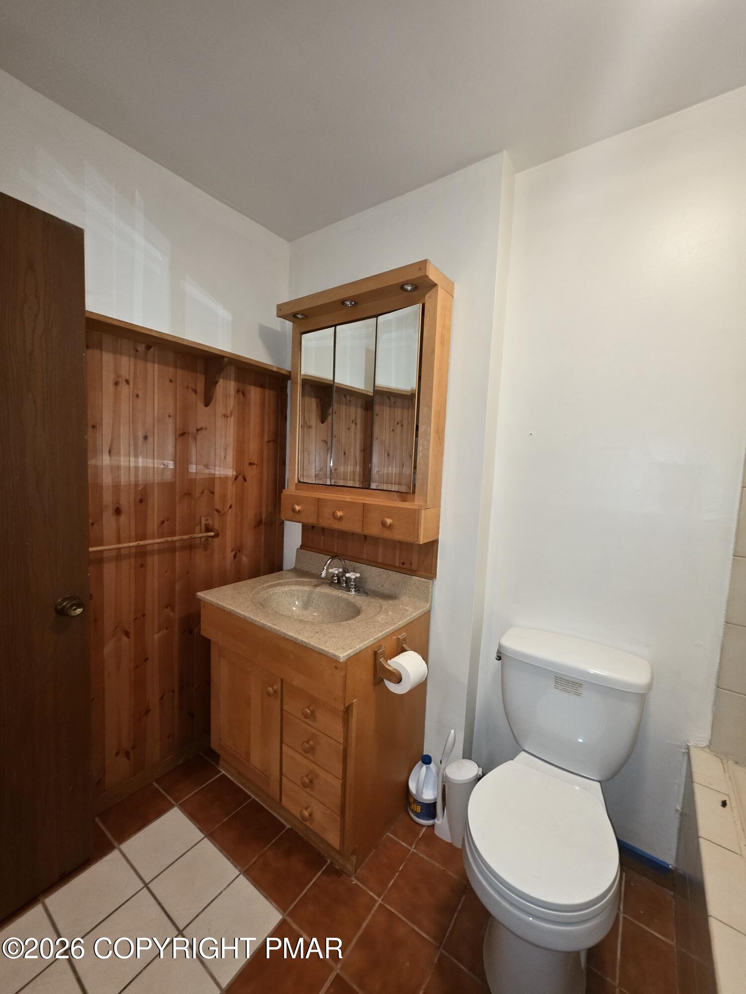 317 Keswick Avenue Bushkill, PA 18324 - Photo 13 of 21 a bathroom with a toilet a sink and shower