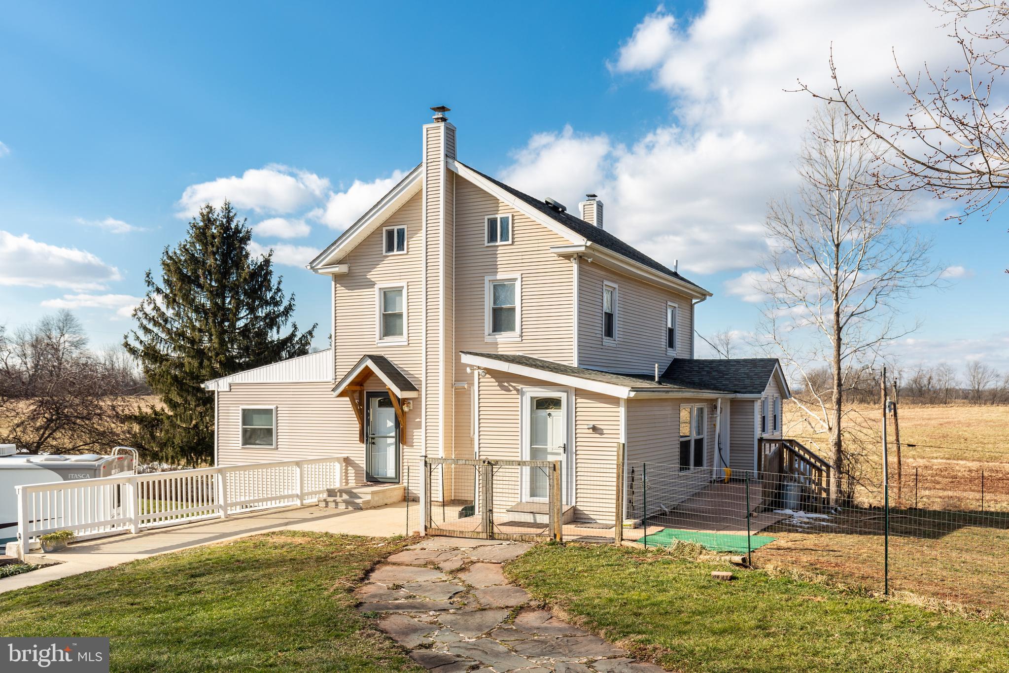 1455 Clear View Road Union Bridge, MD 21791 - Photo 40 of 46 Flagstone Walk to Patio and Pool Area