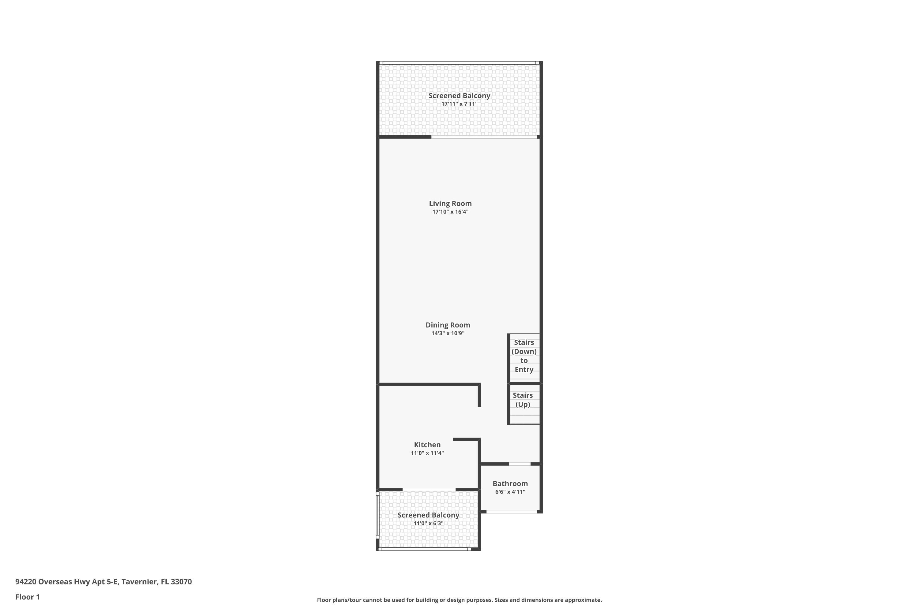 94220 Overseas Highway, Unit 5E Tavernier, FL 33037 - Photo 76 of 77 a picture of a room with a floor plan