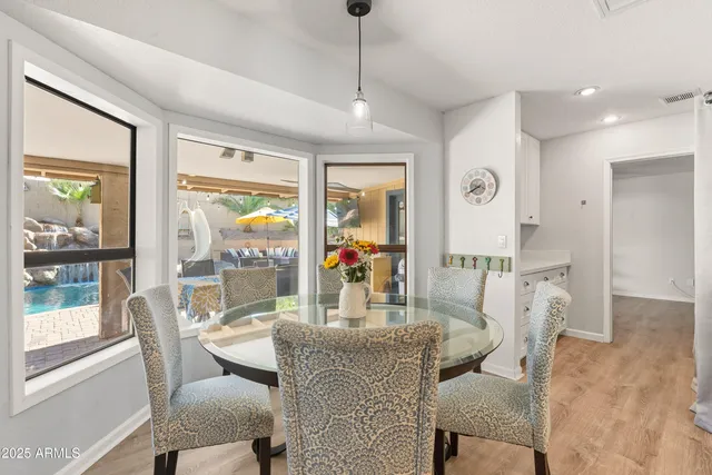 a view of an house swimming pool and outdoor space