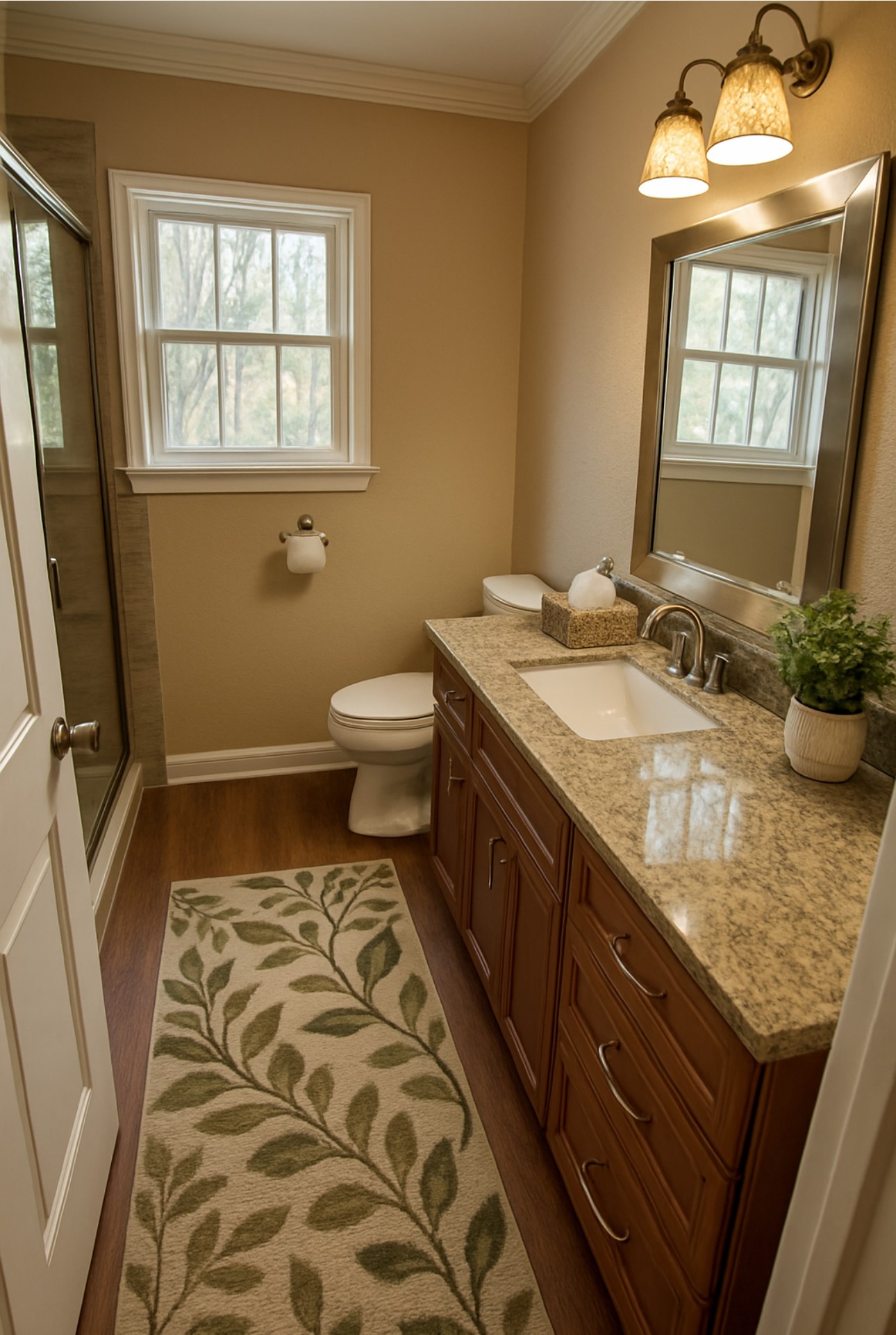 207 Elm Street Wharton, TX 77488 - Photo 27 of 27 AI Generated Guest Bathroom.