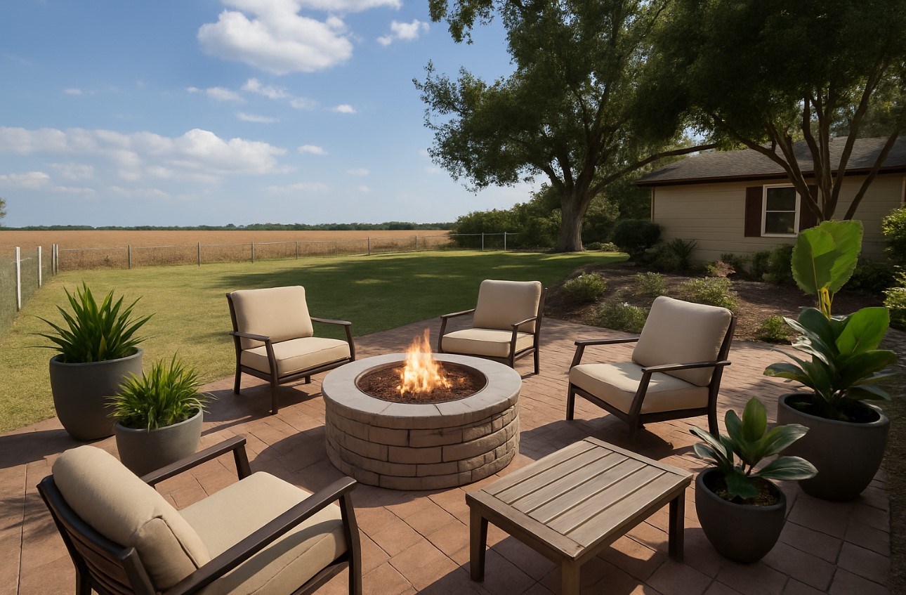 207 Elm Street Wharton, TX 77488 - Photo 9 of 27 AI Generated back yard.