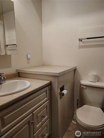 a bathroom with a sink and a toilet