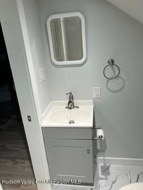 61 Cottekill Road Rosendale, NY 12419 - Photo 19 of 32 a sink with a mirror