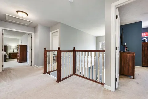 a view of a hallway with entryway
