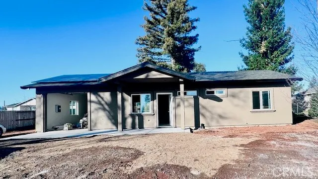 a view of a house with a outdoor space