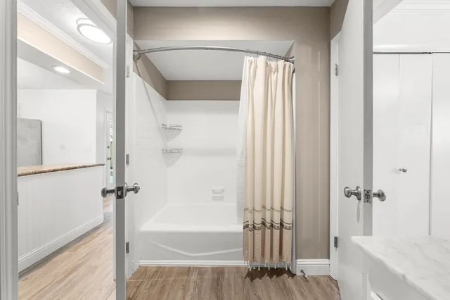 wooden floor in an empty room