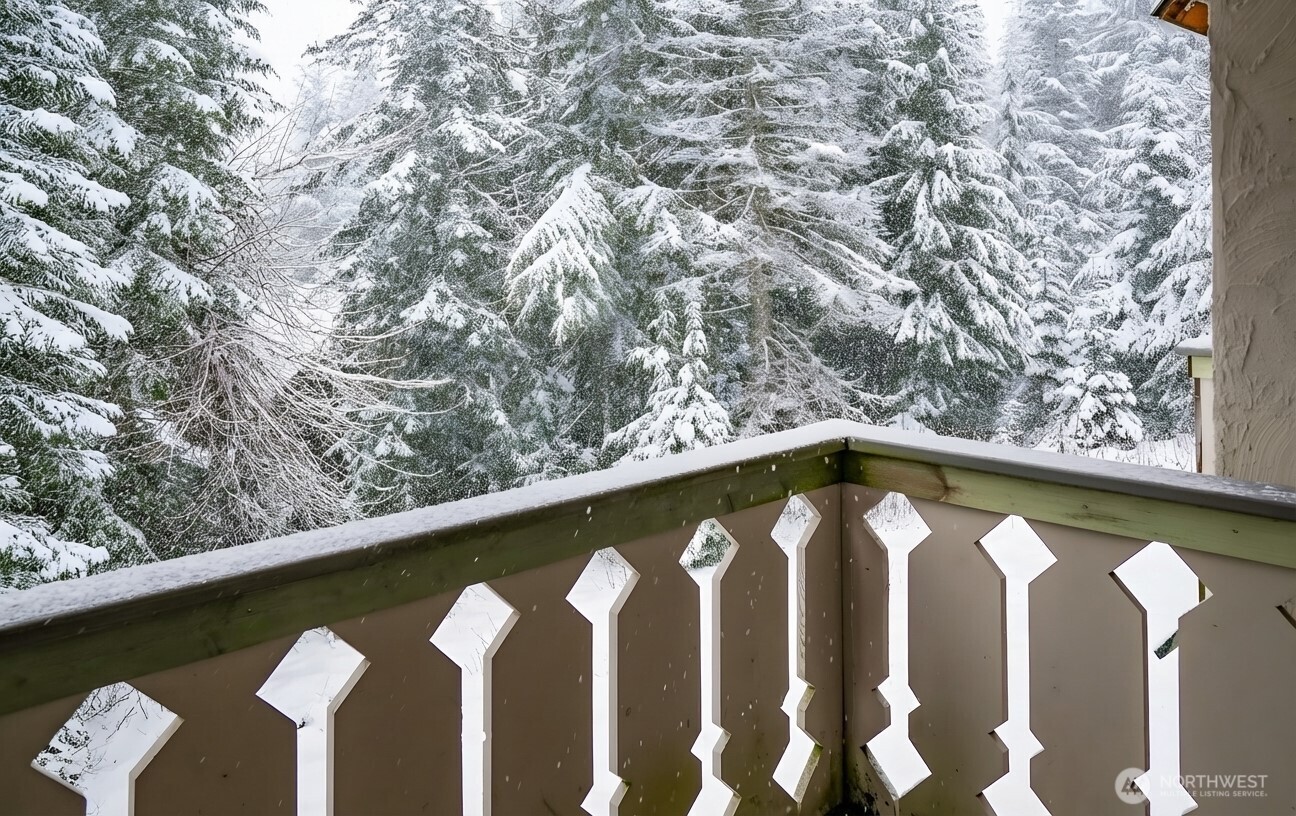 220 Tanner Way, Unit 206 Snoqualmie Pass, WA 98068 - Photo 13 of 37 a view of wooden balcony