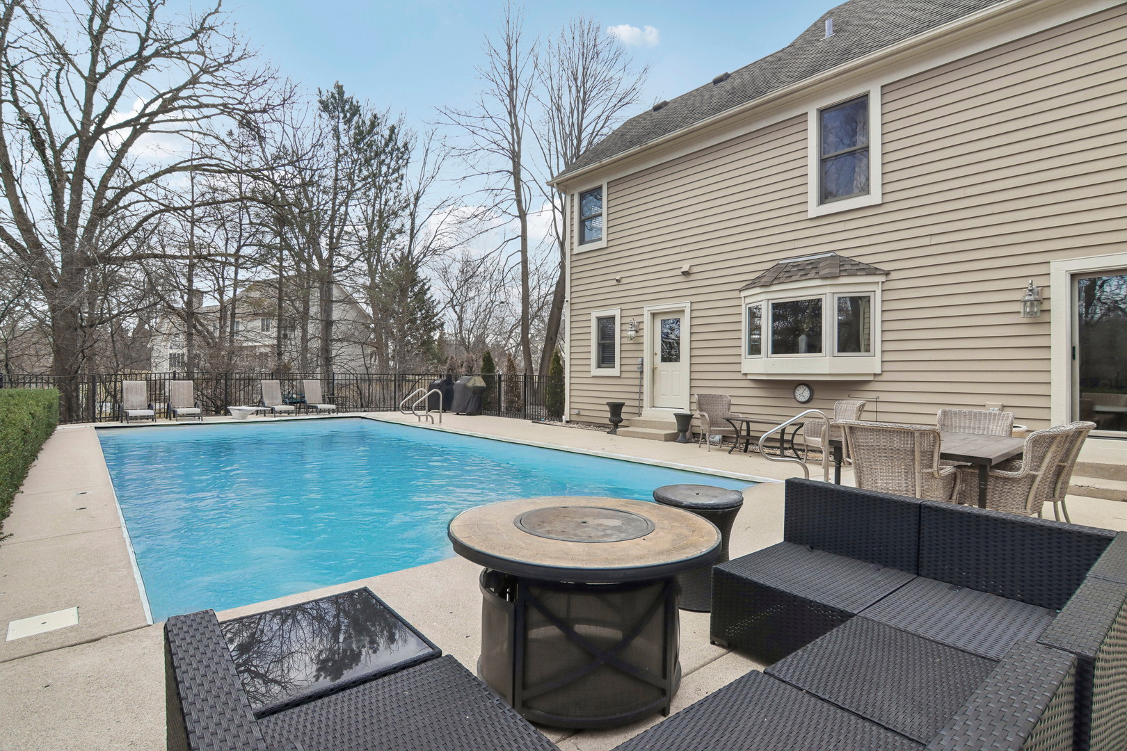1005 Bridle Lane Cary, IL 60013 - Photo 49 of 64 a view of a backyard with swimming pool