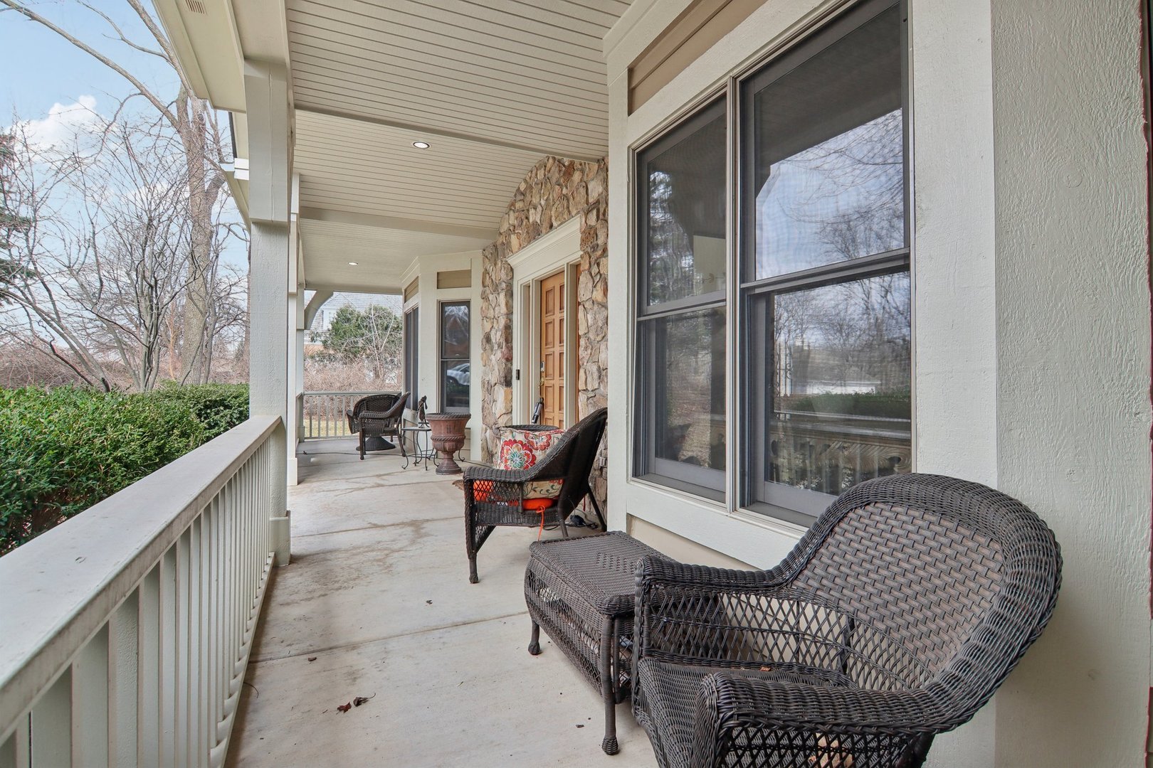 1005 Bridle Lane Cary, IL 60013 - Photo 54 of 64 a balcony with furniture and a potted plant